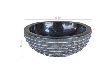 Servant marmor 40 cm svart - Hus & oppussing - Kjøkken & bad - Baderom - Servant og håndvask - Enkel vask