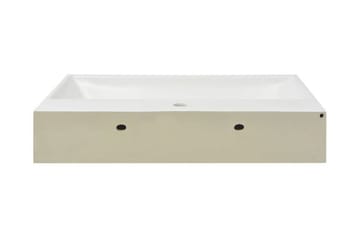 Servant med kranhull keramisk hvit 76x42,5x14,5 cm - Hus & oppussing - Kjøkken & bad - Baderom - Servant og håndvask - Enkel vask