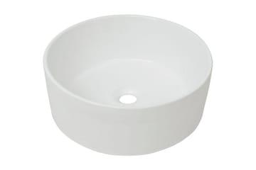 Servant rund keramisk hvit 40x15 cm - Hus & oppussing - Kjøkken & bad - Baderom - Servant og håndvask - Enkel vask