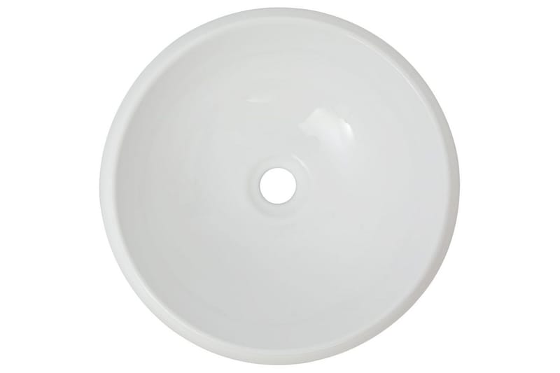 Servant rund keramisk hvit 40x15 cm - Hus & oppussing - Kjøkken & bad - Baderom - Servant og håndvask - Enkel vask