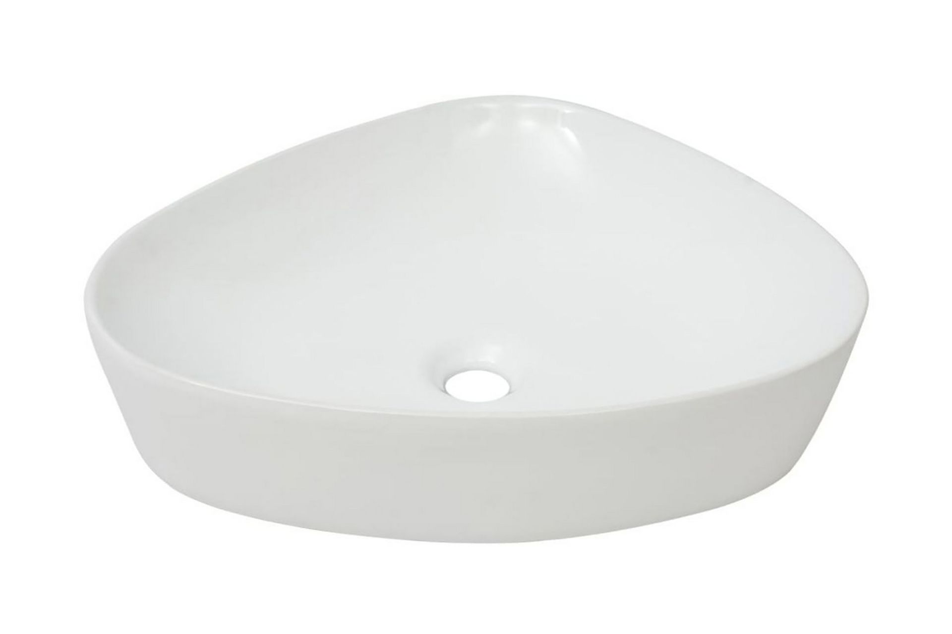 Triangulr servant hvit 50,5x41x12 cm - Hus & oppussing - Kjøkken & bad - Baderom - Servant og håndvask - Enkel vask