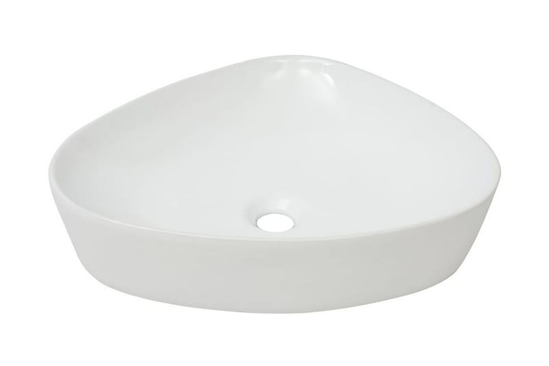 Triangulr servant hvit 50,5x41x12 cm - Hus & oppussing - Kjøkken & bad - Baderom - Servant og håndvask - Enkel vask