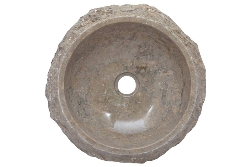Vask Ø40x12 cm marmor grå - Grå - Hus & oppussing - Kjøkken & bad - Baderom - Servant og håndvask - Enkel vask