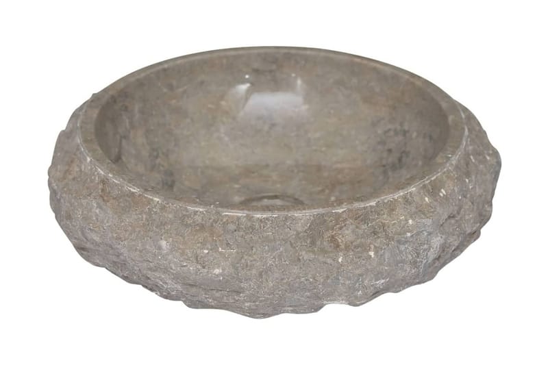 Vask Ø40x12 cm marmor grå - Grå - Hus & oppussing - Kjøkken & bad - Baderom - Servant og håndvask - Enkel vask
