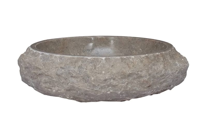 Vask Ø40x12 cm marmor grå - Grå - Hus & oppussing - Kjøkken & bad - Baderom - Servant og håndvask - Enkel vask