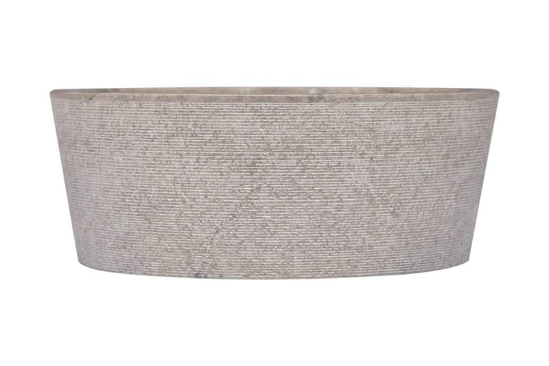Vask �Ø40x15 cm marmor grå - Grå - Enkel vask