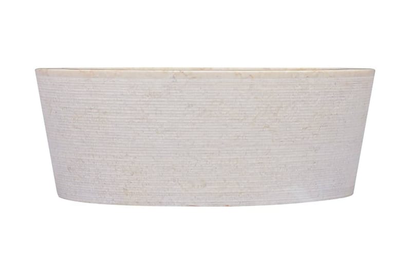 Vask Ø40x15 cm marmor kremhvit - Krem - Hus & oppussing - Kjøkken & bad - Baderom - Servant og håndvask - Enkel vask