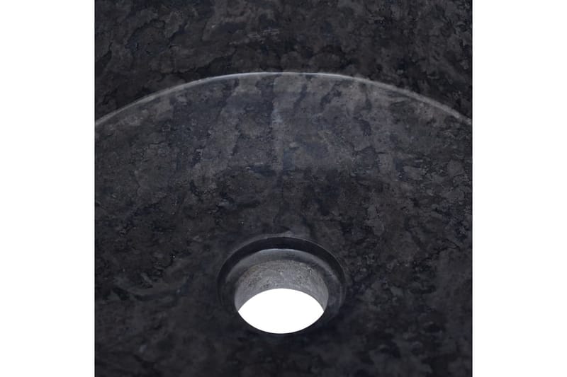 Vask Ø40x15 cm marmor svart - Svart - Hus & oppussing - Kjøkken & bad - Baderom - Servant og håndvask - Enkel vask