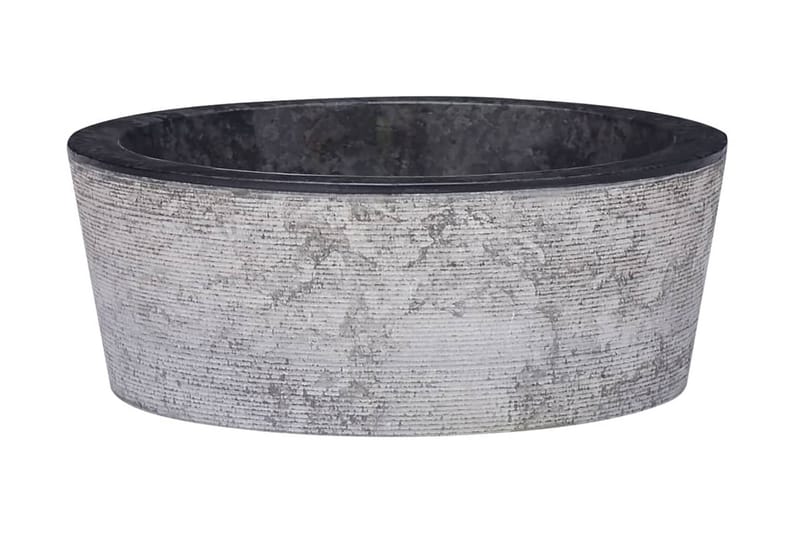 Vask Ø40x15 cm marmor svart - Svart - Hus & oppussing - Kjøkken & bad - Baderom - Servant og håndvask - Enkel vask