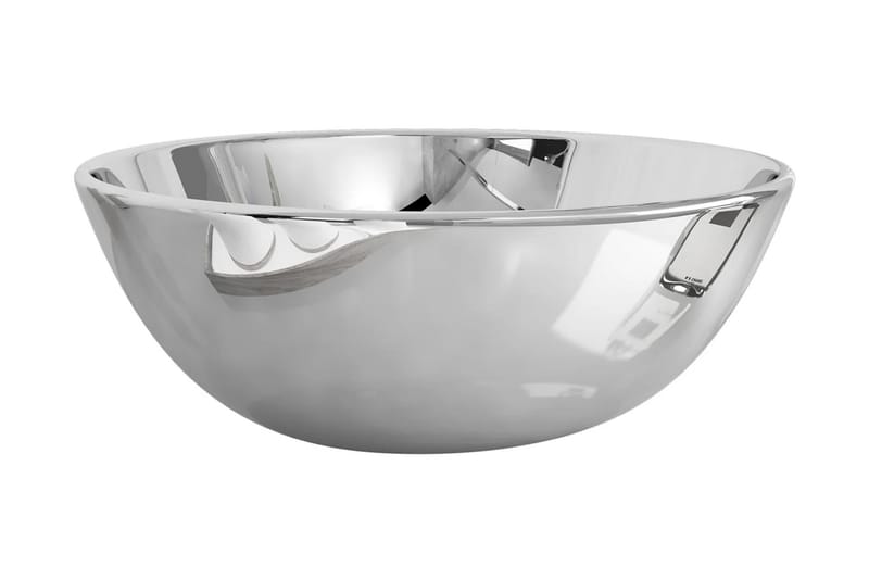 Vask 28x10 cm keramikk sølv - Hus & oppussing - Kjøkken & bad - Baderom - Servant og håndvask - Enkel vask