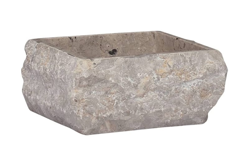 Vask 30x30x13 cm marmor grå - Grå - Hus & oppussing - Kjøkken & bad - Baderom - Servant og håndvask - Enkel vask