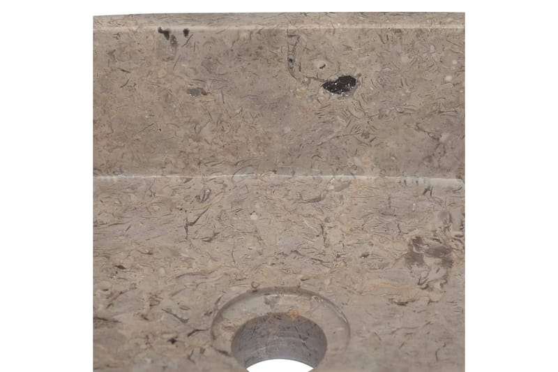 Vask 30x30x13 cm marmor grå - Grå - Hus & oppussing - Kjøkken & bad - Baderom - Servant og håndvask - Enkel vask