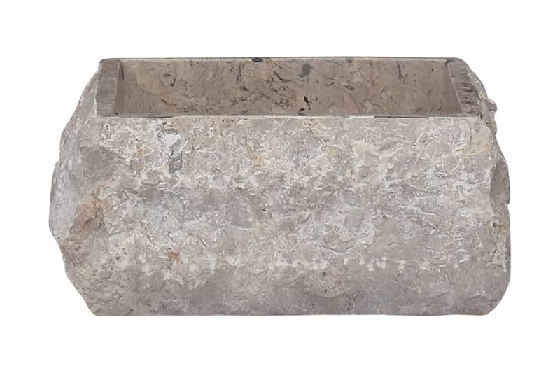 Vask 30x30x13 cm marmor grå - Grå - Hus & oppussing - Kjøkken & bad - Baderom - Servant og håndvask - Enkel vask