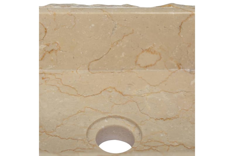 Vask 30x30x13 cm marmor kremhvit - Krem - Enkel vask