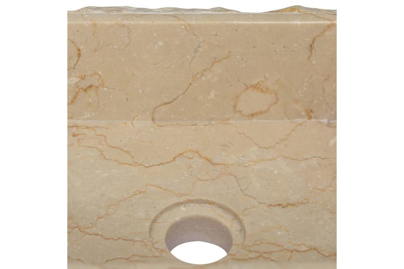 Vask 30x30x13 cm marmor kremhvit - Krem - Hus & oppussing - Kjøkken & bad - Baderom - Servant og håndvask - Enkel vask