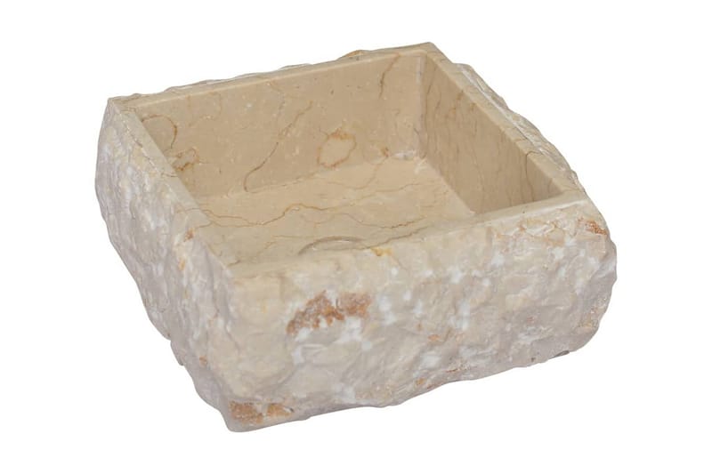 Vask 30x30x13 cm marmor kremhvit - Krem - Hus & oppussing - Kjøkken & bad - Baderom - Servant og håndvask - Enkel vask