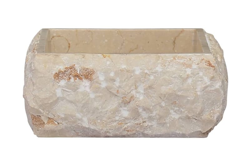 Vask 30x30x13 cm marmor kremhvit - Krem - Enkel vask