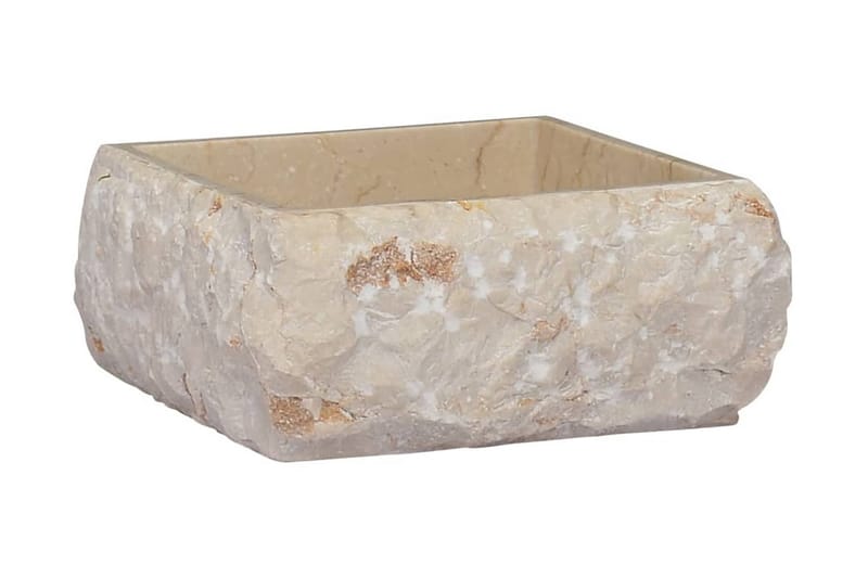 Vask 30x30x13 cm marmor kremhvit - Krem - Hus & oppussing - Kjøkken & bad - Baderom - Servant og håndvask - Enkel vask