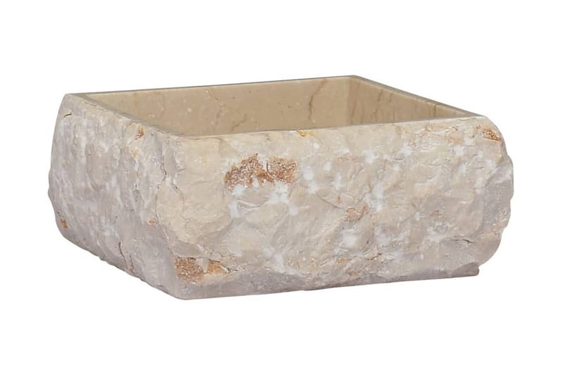 Vask 30x30x13 cm marmor kremhvit - Krem - Enkel vask