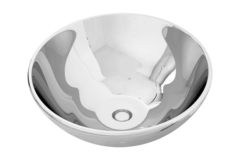 Vask 32,5x14 cm keramikk sølv - Hus & oppussing - Kjøkken & bad - Baderom - Servant og håndvask - Enkel vask