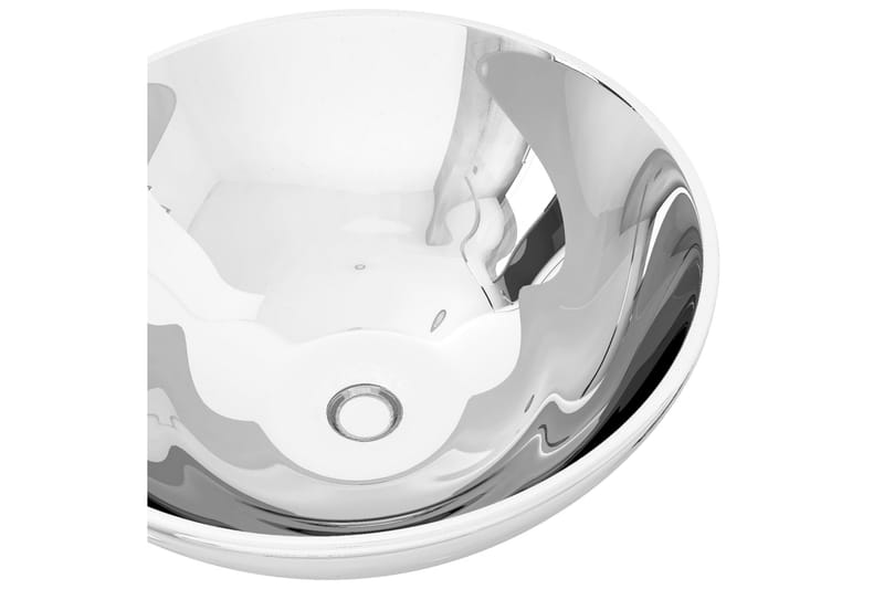 Vask 32,5x14 cm keramikk sølv - Hus & oppussing - Kjøkken & bad - Baderom - Servant og håndvask - Enkel vask