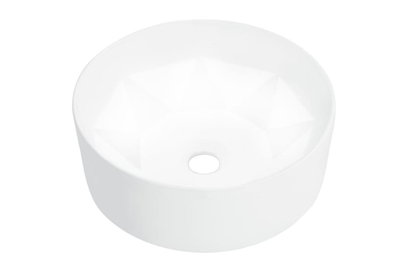 Vask 36x14 cm keramikk hvit - Hus & oppussing - Kjøkken & bad - Baderom - Servant og håndvask - Enkel vask