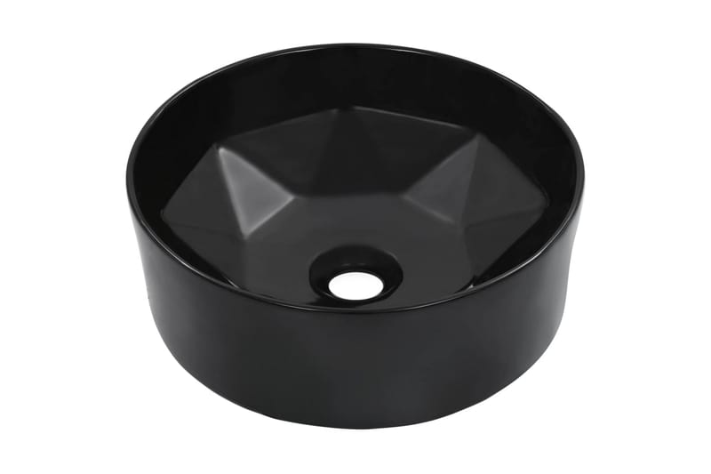 Vask 36x14 cm keramikk svart - Hus & oppussing - Kjøkken & bad - Baderom - Servant og håndvask - Enkel vask