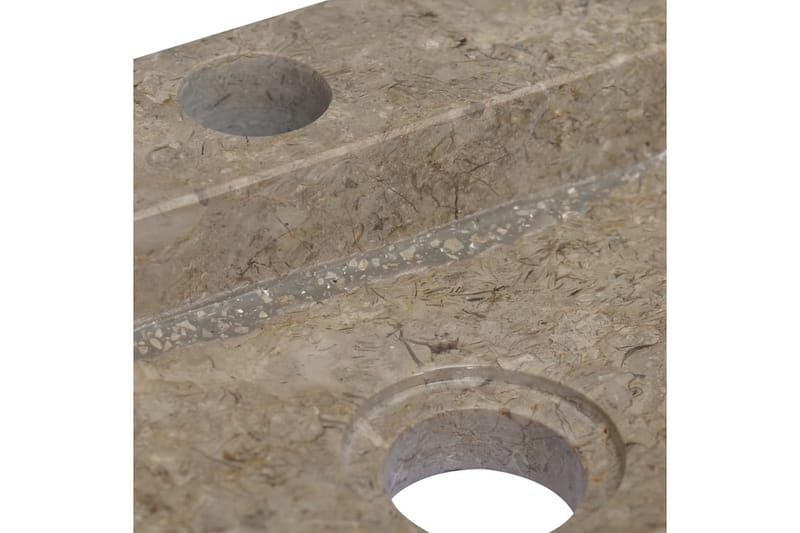 Vask 38x24x6,5 cm marmor grå - Grå - Hus & oppussing - Kjøkken & bad - Baderom - Servant og håndvask - Enkel vask