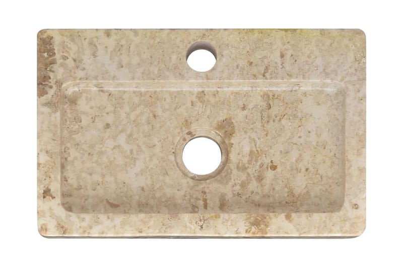 Vask 38x24x6,5 cm marmor kremhvit - Krem - Hus & oppussing - Kjøkken & bad - Baderom - Servant og håndvask - Enkel vask