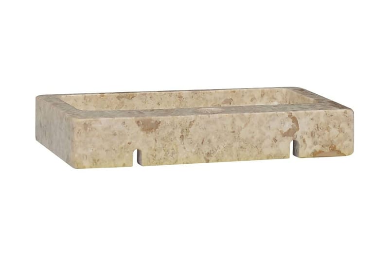 Vask 38x24x6,5 cm marmor kremhvit - Krem - Hus & oppussing - Kjøkken & bad - Baderom - Servant og håndvask - Enkel vask