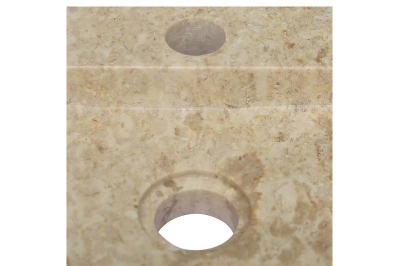 Vask 38x24x6,5 cm marmor kremhvit - Krem - Enkel vask