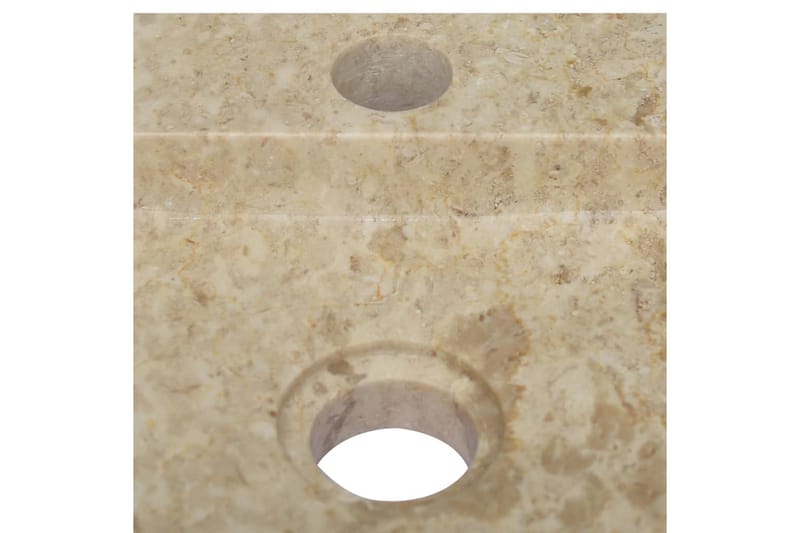 Vask 38x24x6,5 cm marmor kremhvit - Krem - Hus & oppussing - Kjøkken & bad - Baderom - Servant og håndvask - Enkel vask