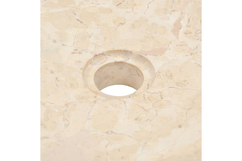 Vask 40x12 cm marmor krem - Enkel vask