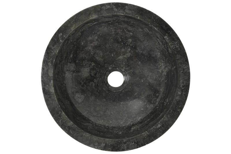 Vask 40x12 cm marmor svart - Enkel vask
