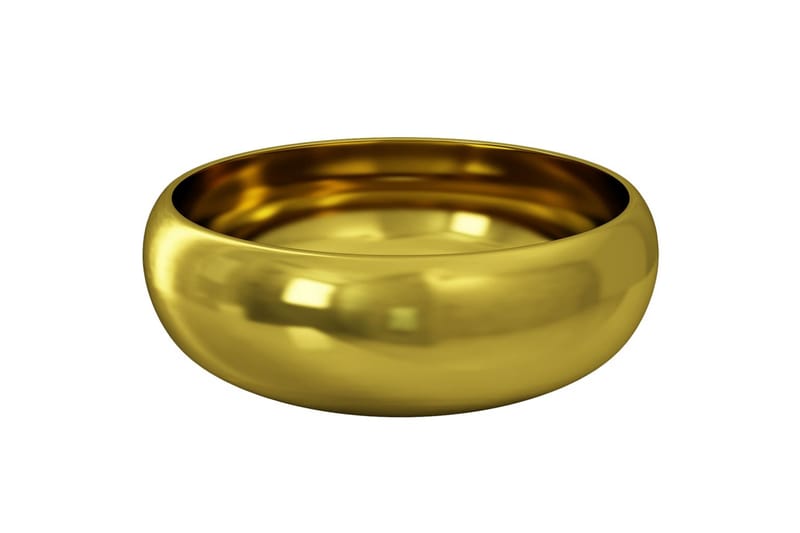 Vask 40x15 cm keramikk gull - Enkel vask