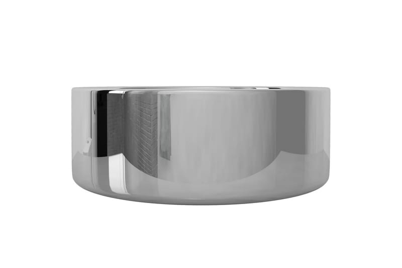 Vask 40x15 cm keramikk sølv - Enkel vask