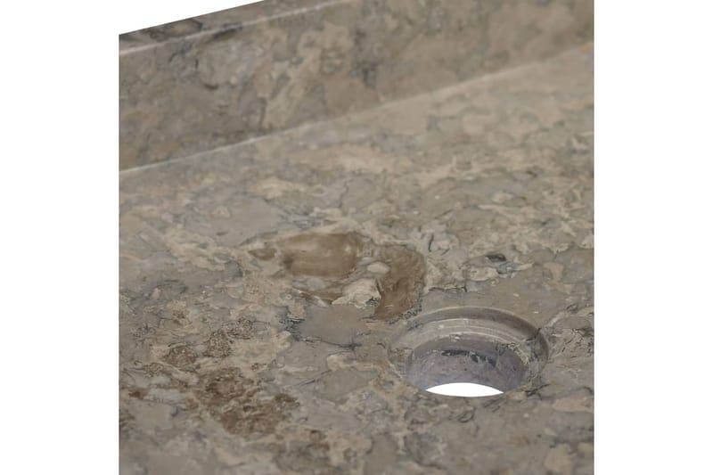 Vask 40x40x10 cm marmor grå - Grå - Enkel vask