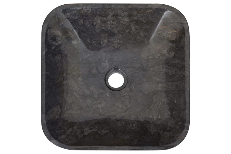 Vask 40x40x10 cm marmor svart - Svart - Hus & oppussing - Kjøkken & bad - Baderom - Servant og håndvask - Enkel vask