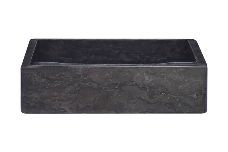 Vask 40x40x10 cm marmor svart - Svart - Hus & oppussing - Kjøkken & bad - Baderom - Servant og håndvask - Enkel vask