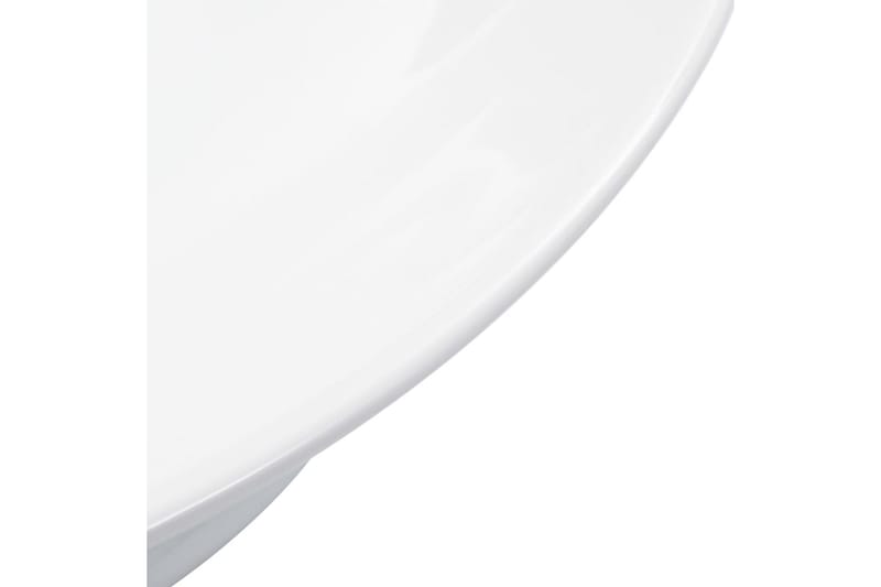 Vask 41x12,5 cm keramikk hvit - Hus & oppussing - Kjøkken & bad - Baderom - Servant og håndvask - Enkel vask