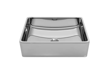 Vask 41x30x12 cm keramikk sølv - Hus & oppussing - Kjøkken & bad - Baderom - Servant og håndvask - Enkel vask