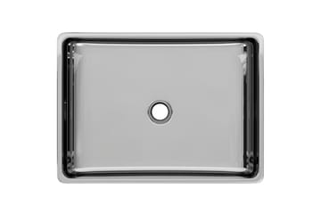 Vask 41x30x12 cm keramikk sølv - Hus & oppussing - Kjøkken & bad - Baderom - Servant og håndvask - Enkel vask