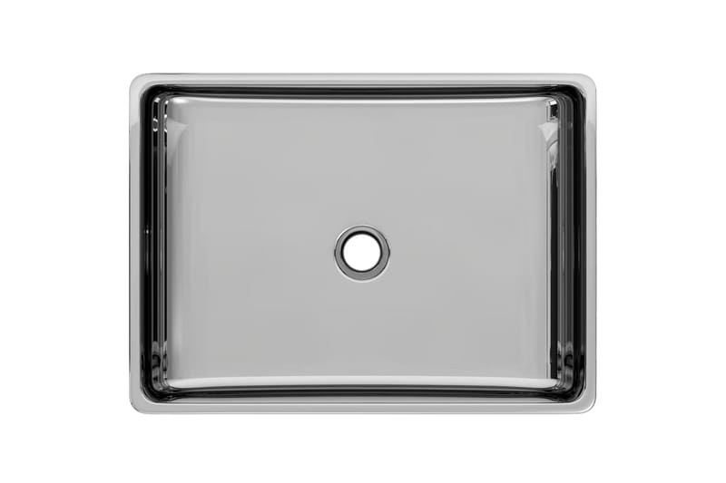 Vask 41x30x12 cm keramikk sølv - Hus & oppussing - Kjøkken & bad - Baderom - Servant og håndvask - Enkel vask