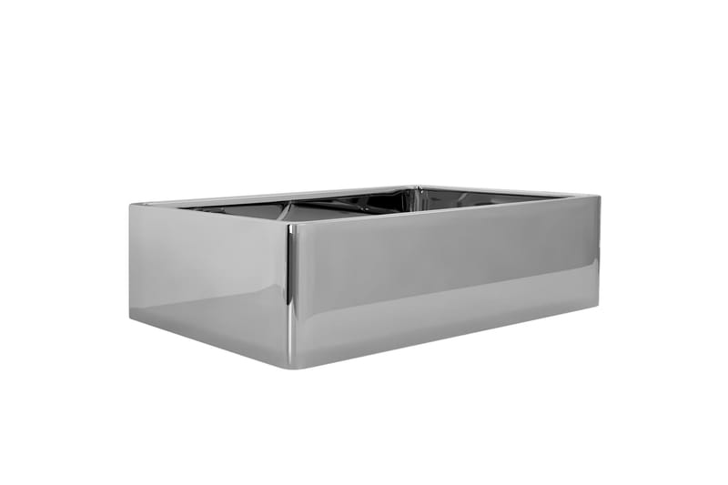 Vask 41x30x12 cm keramikk sølv - Hus & oppussing - Kjøkken & bad - Baderom - Servant og håndvask - Enkel vask