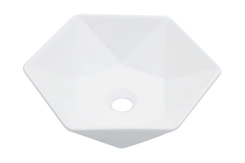Vask 41x36,5x12 cm keramikk hvit - Hus & oppussing - Kjøkken & bad - Baderom - Servant og håndvask - Enkel vask