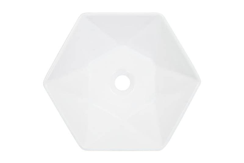 Vask 41x36,5x12 cm keramikk hvit - Hus & oppussing - Kjøkken & bad - Baderom - Servant og håndvask - Enkel vask
