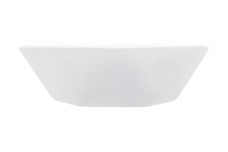 Vask 41x36,5x12 cm keramikk hvit - Enkel vask
