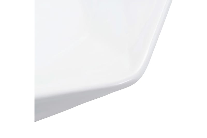 Vask 41x36,5x12 cm keramikk hvit - Enkel vask