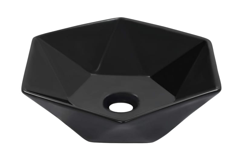Vask 41x36,5x12 cm keramikk svart - Hus & oppussing - Kjøkken & bad - Baderom - Servant og håndvask - Enkel vask
