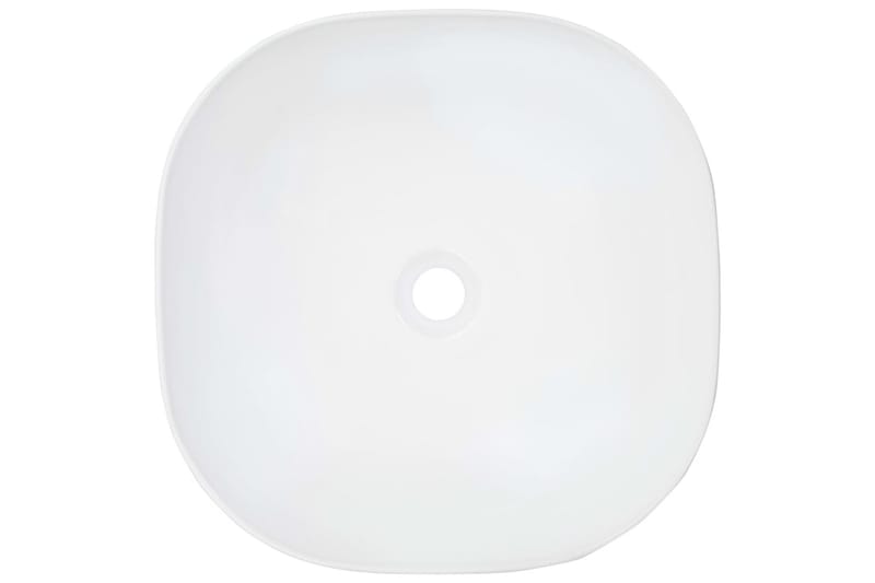 Vask 42,5x42,5x14,5 cm keramikk hvit - Enkel vask